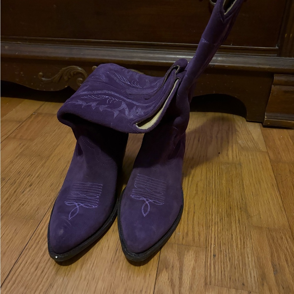 Idyllwind Purple Heeled Western Boots - Picture 2 of 3